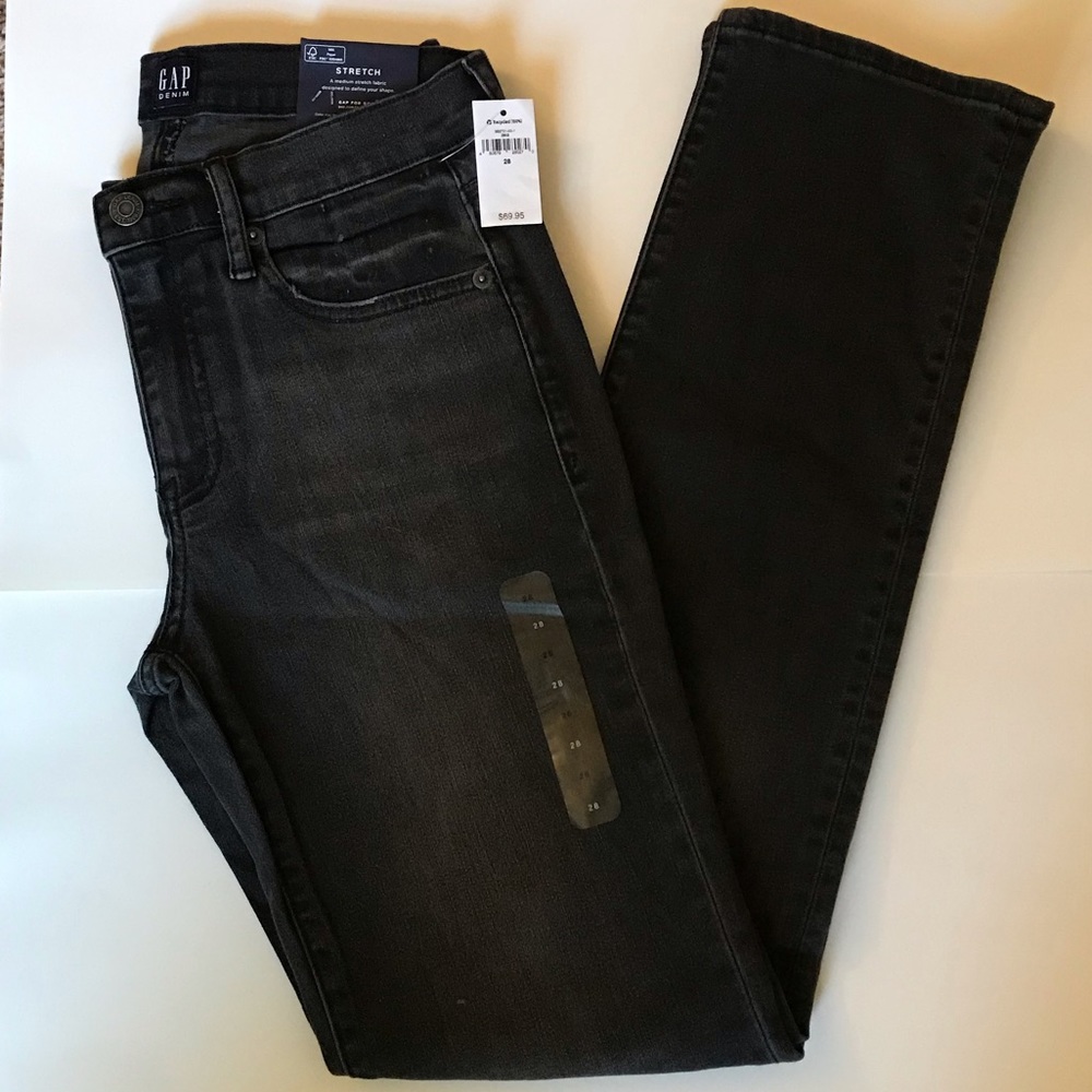Brand new GAP size 28 stretch black jeans